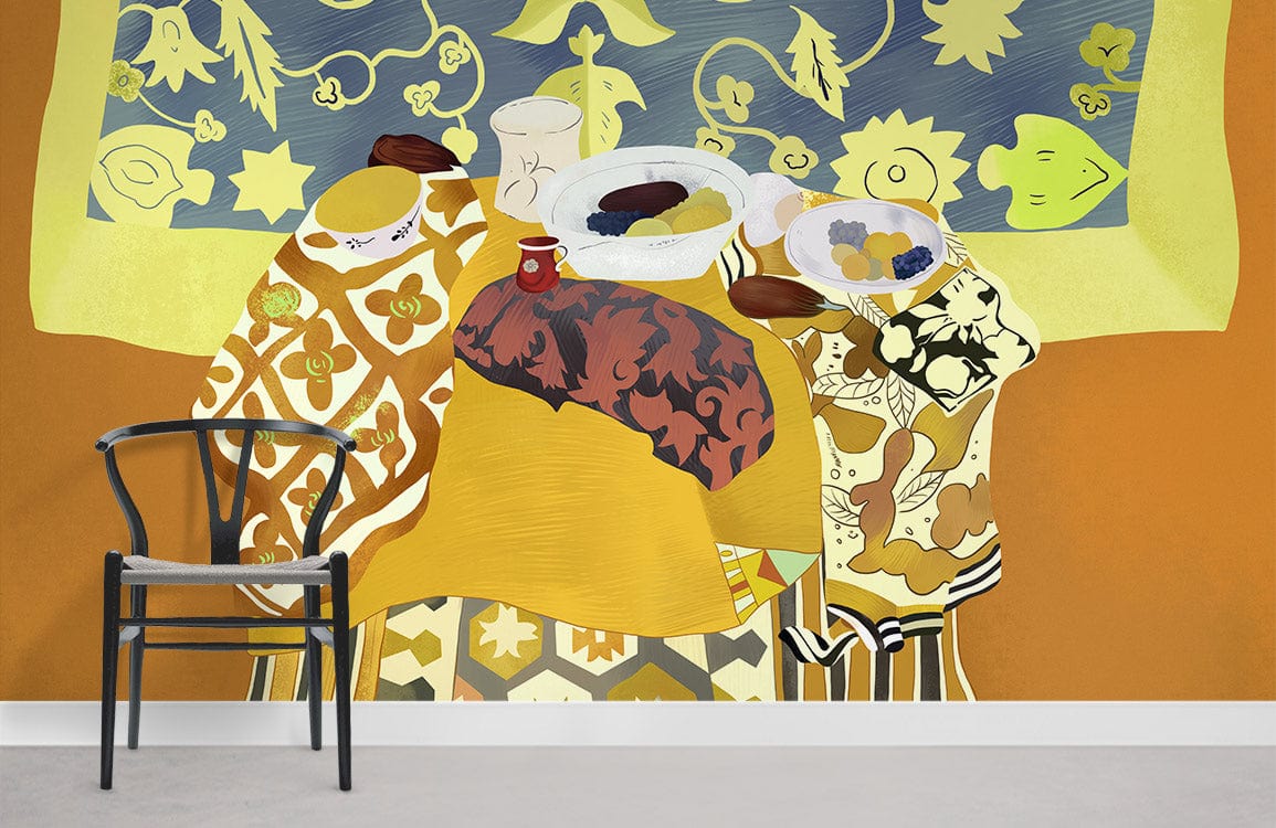 Elegant Blanket Wallpaper Mural