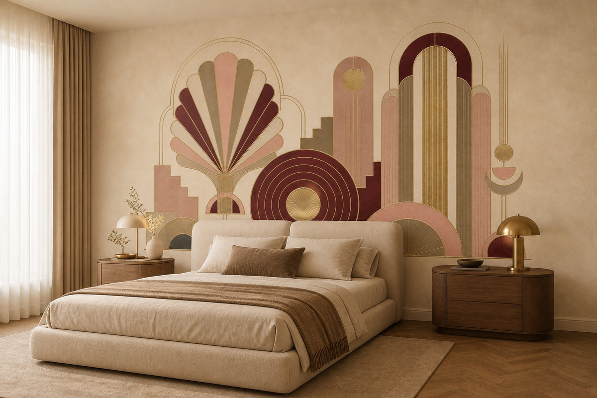 Art Deco Champagne Bar Wallpaper Mural product view