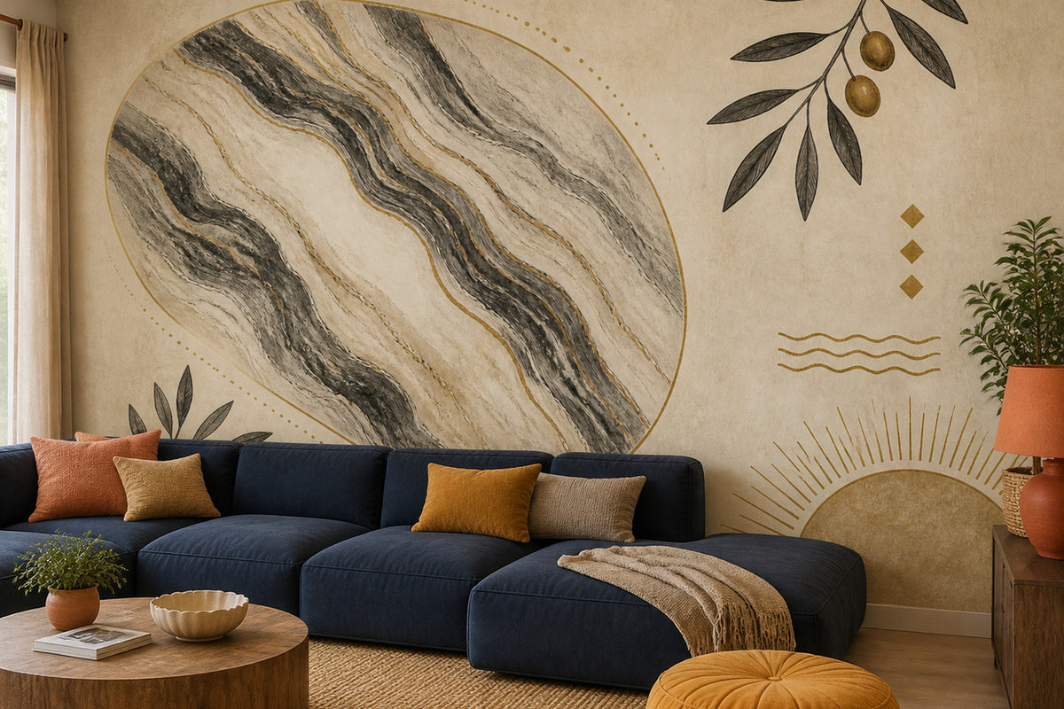 Charcoal Design Wallpaper Mural product view