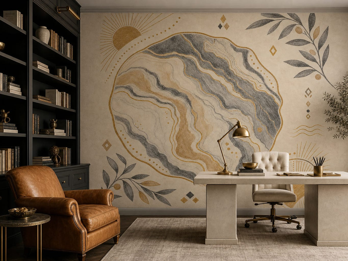 Charcoal Design Wallpaper Mural product view