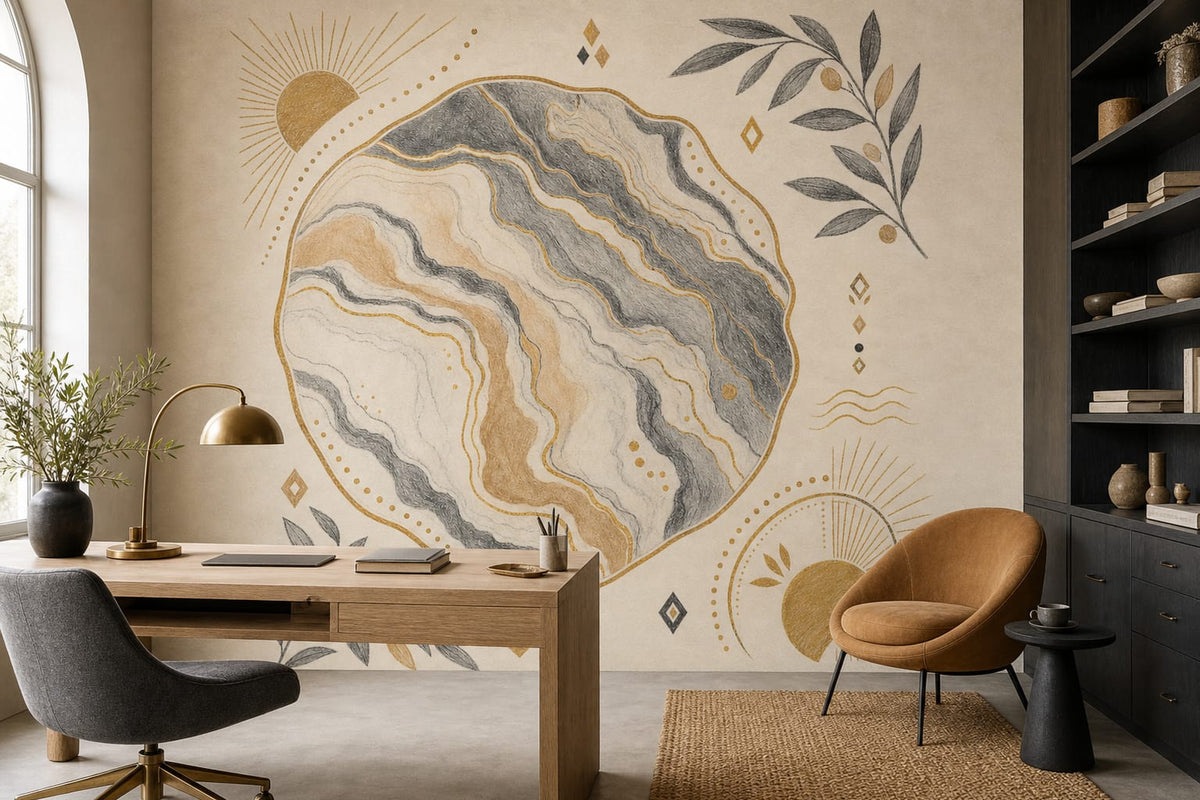 Charcoal Design Wallpaper Mural product view