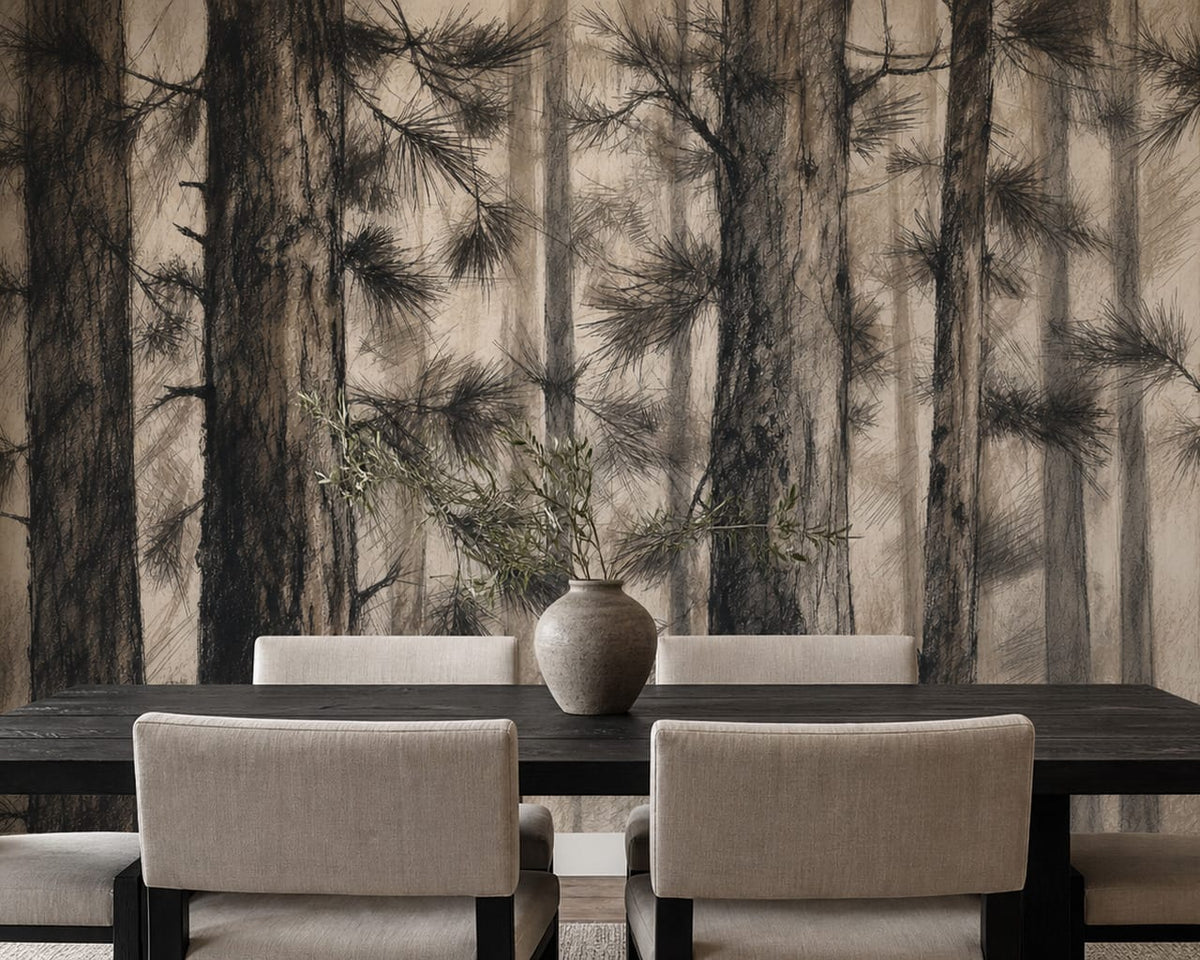 Charcoal Design Wallpaper Mural product view
