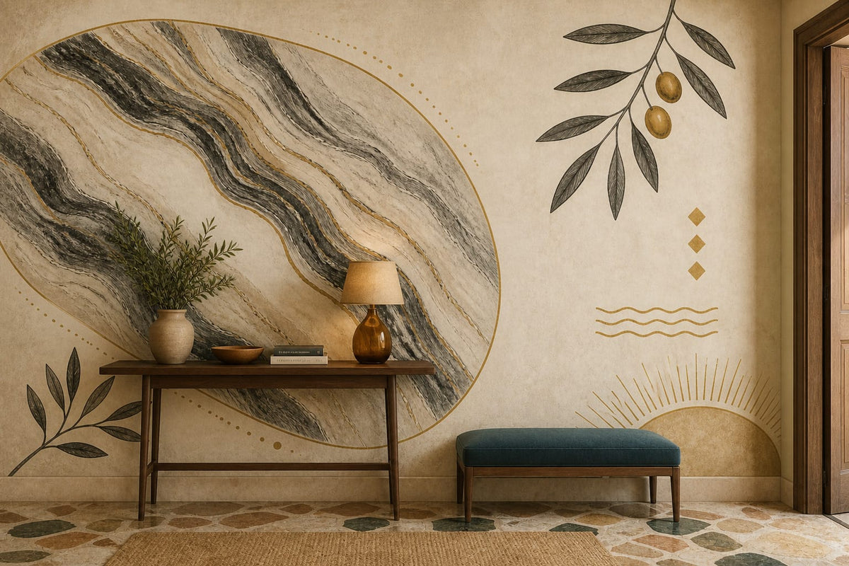 Charcoal Design Wallpaper Mural product view
