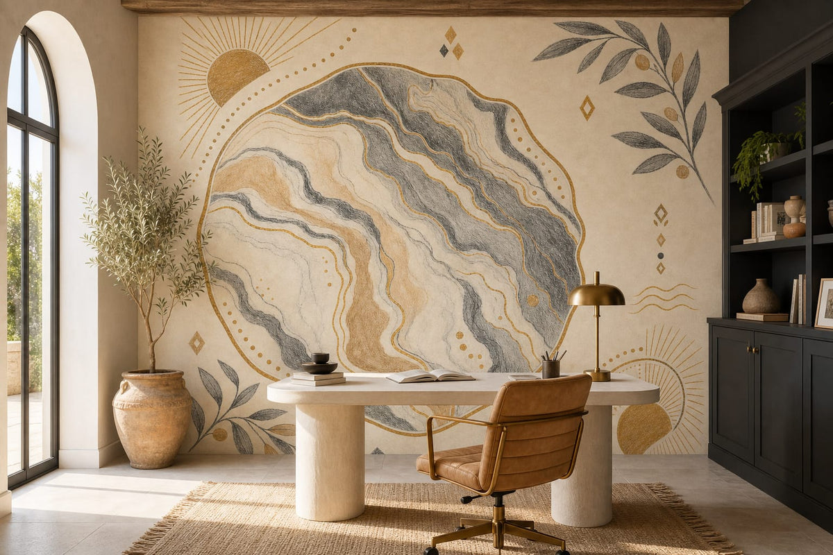 Charcoal Design Wallpaper Mural product view