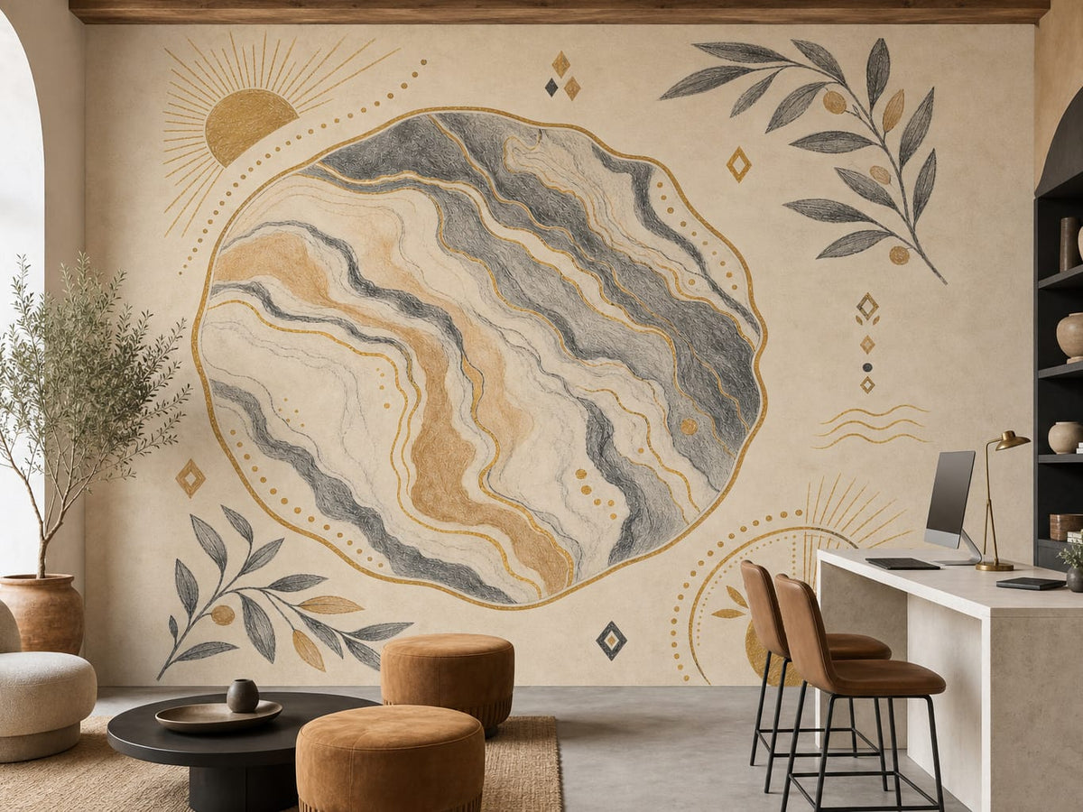 Charcoal Design Wallpaper Mural product view