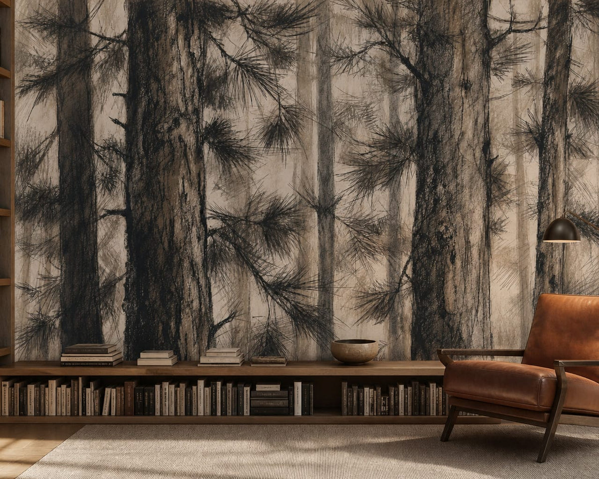 Charcoal Design Wallpaper Mural product view