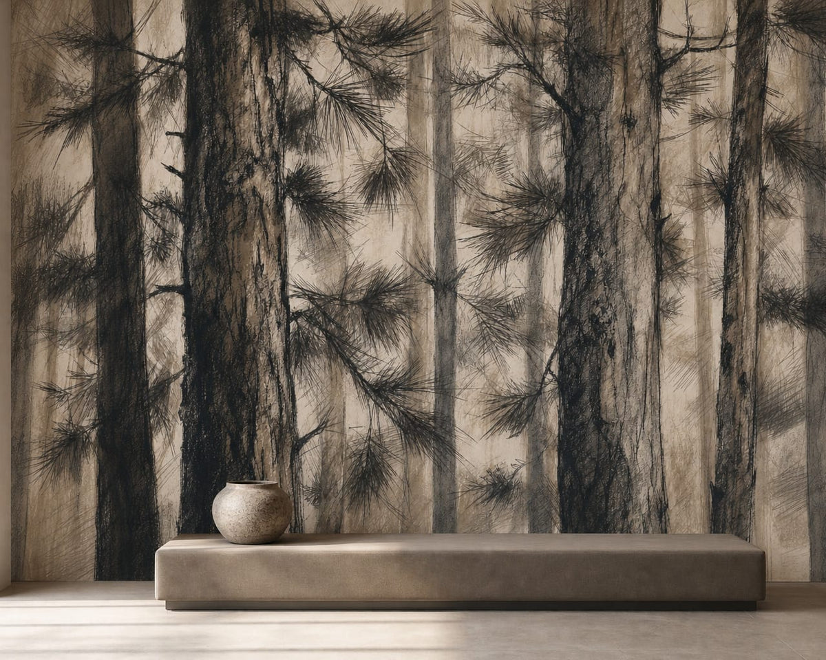 Charcoal Design Wallpaper Mural product view