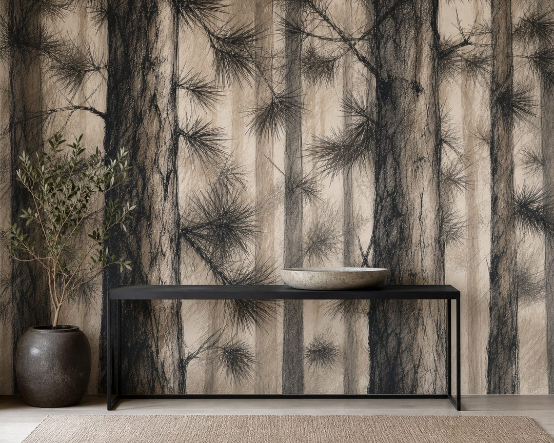Charcoal Design Wallpaper Mural product view