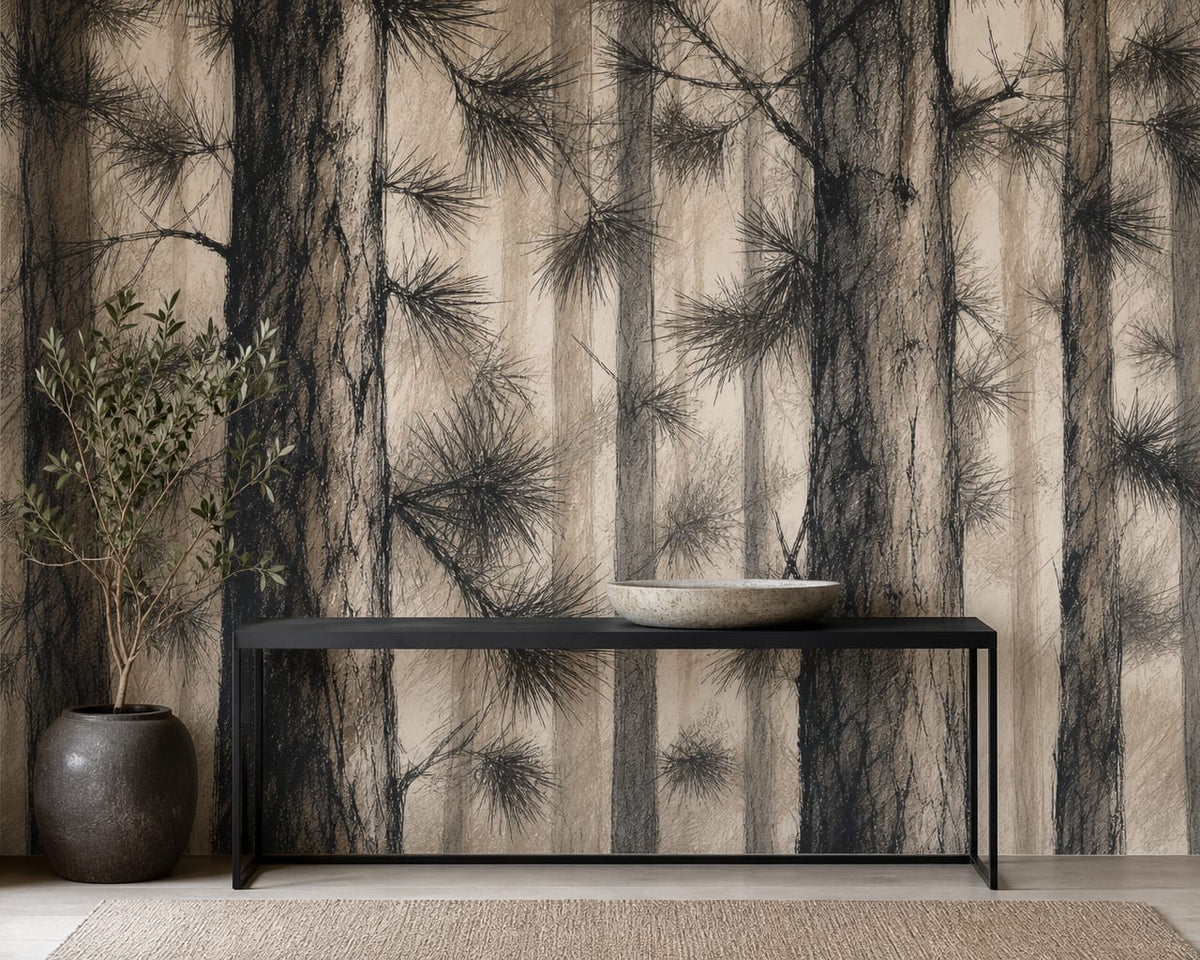 Charcoal Design Wallpaper Mural product view