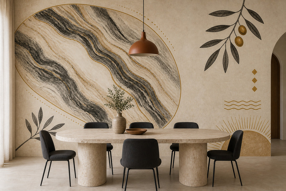 Charcoal Design Wallpaper Mural product view