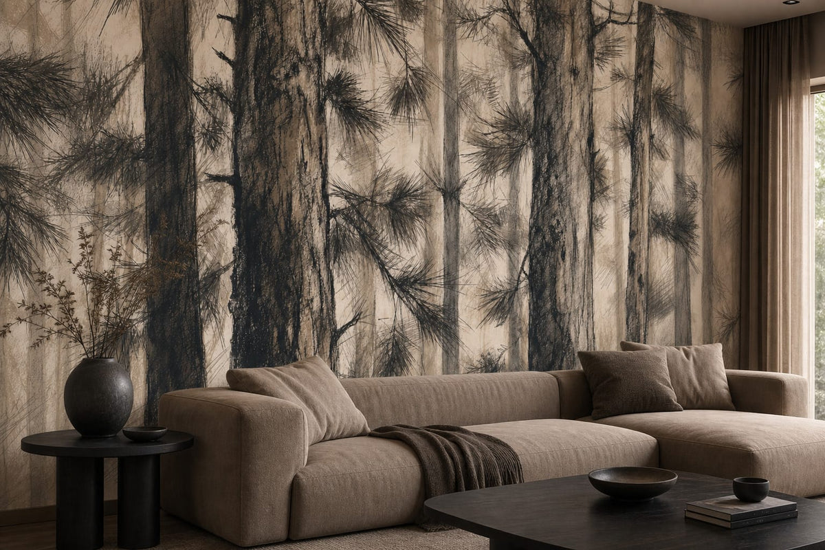 Charcoal Design Wallpaper Mural product view