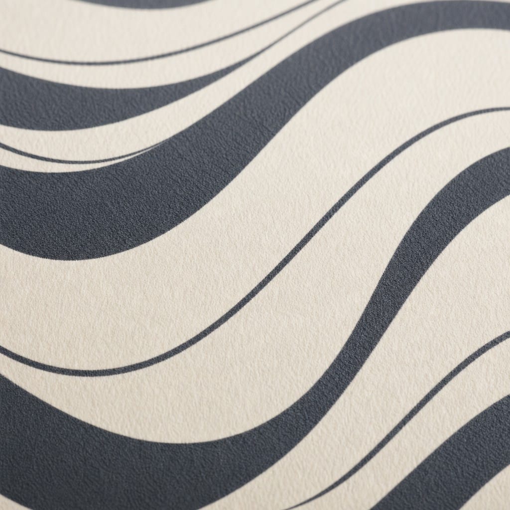 Charcoal Wave Wallpaper Mural product view