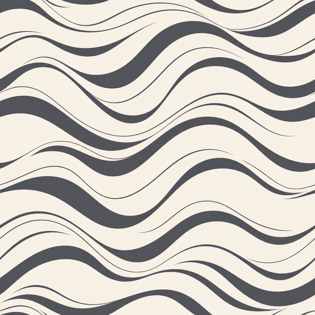 Charcoal Wave Wallpaper Mural product view