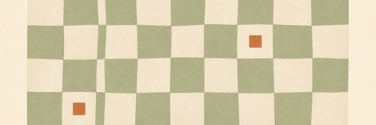 Sage Checkered Wallpaper Mural product view