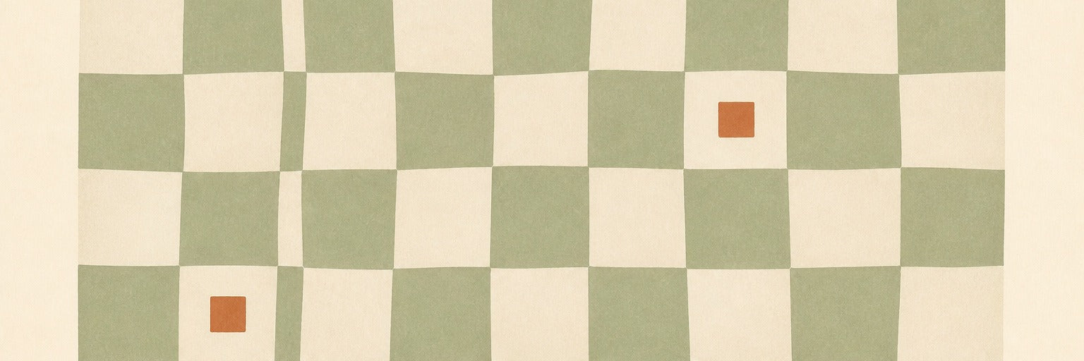 Sage Checkered Wallpaper Mural