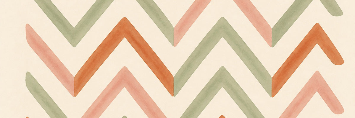 Sage Chevron Wallpaper Mural product view