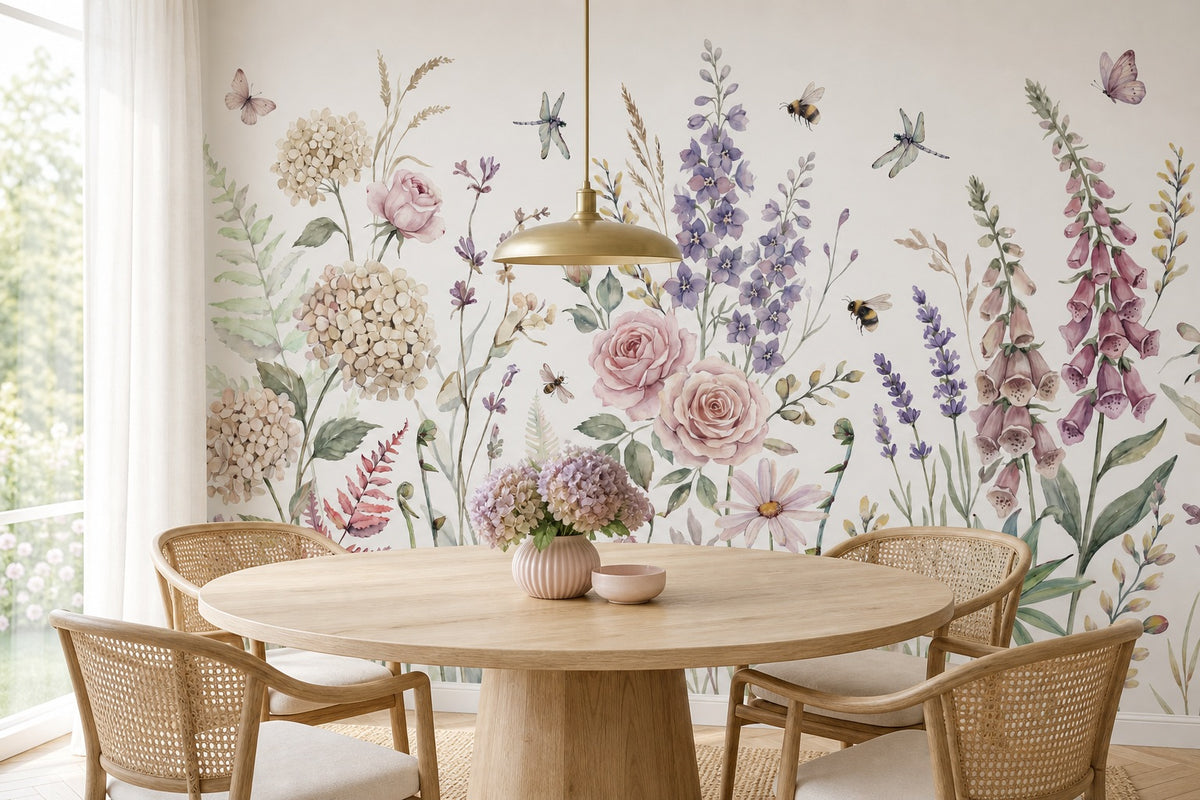 clay floral vintage jungle wallpaper dining custom stick on non woven vinyl removable