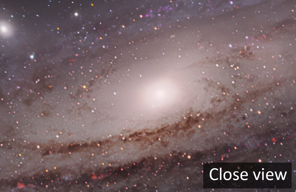 Andromeda Galaxy Drift Mural Wallpaper