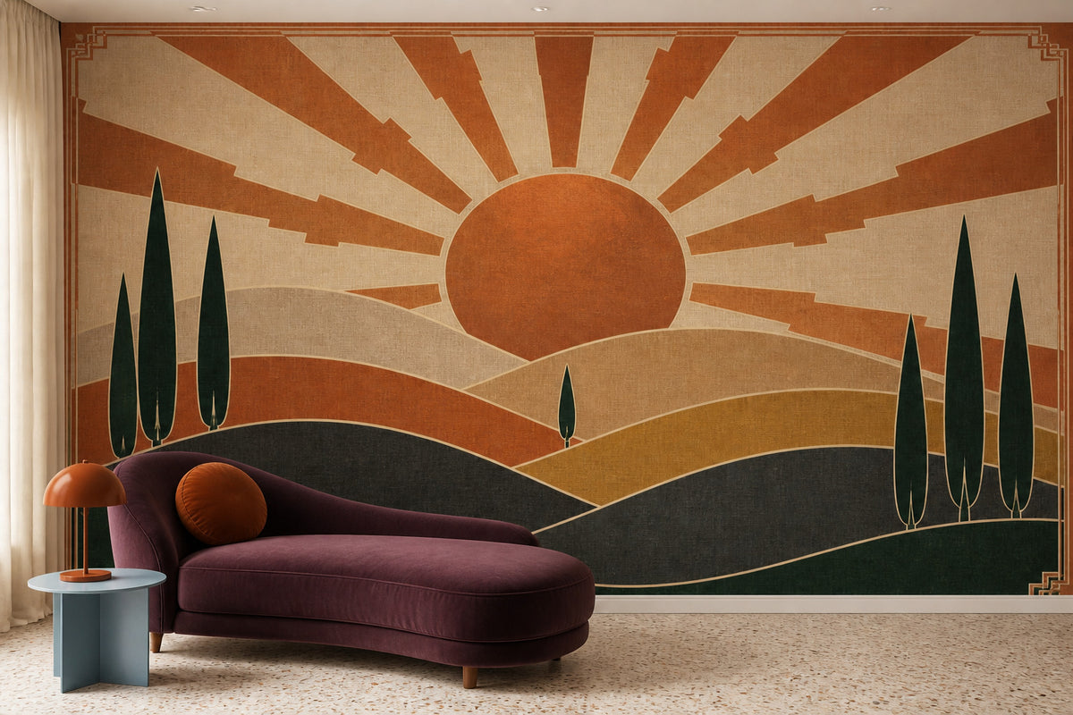 Copper Art Wallpaper Mural product view