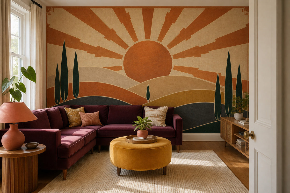 Copper Art Wallpaper Mural product view