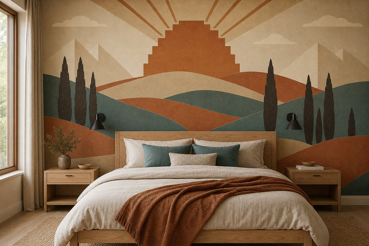 Copper Art Wallpaper Mural product view