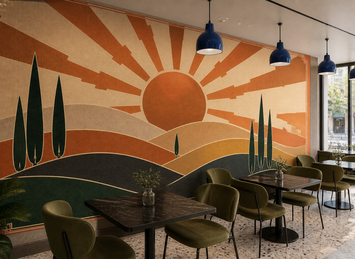 Copper Art Wallpaper Mural product view