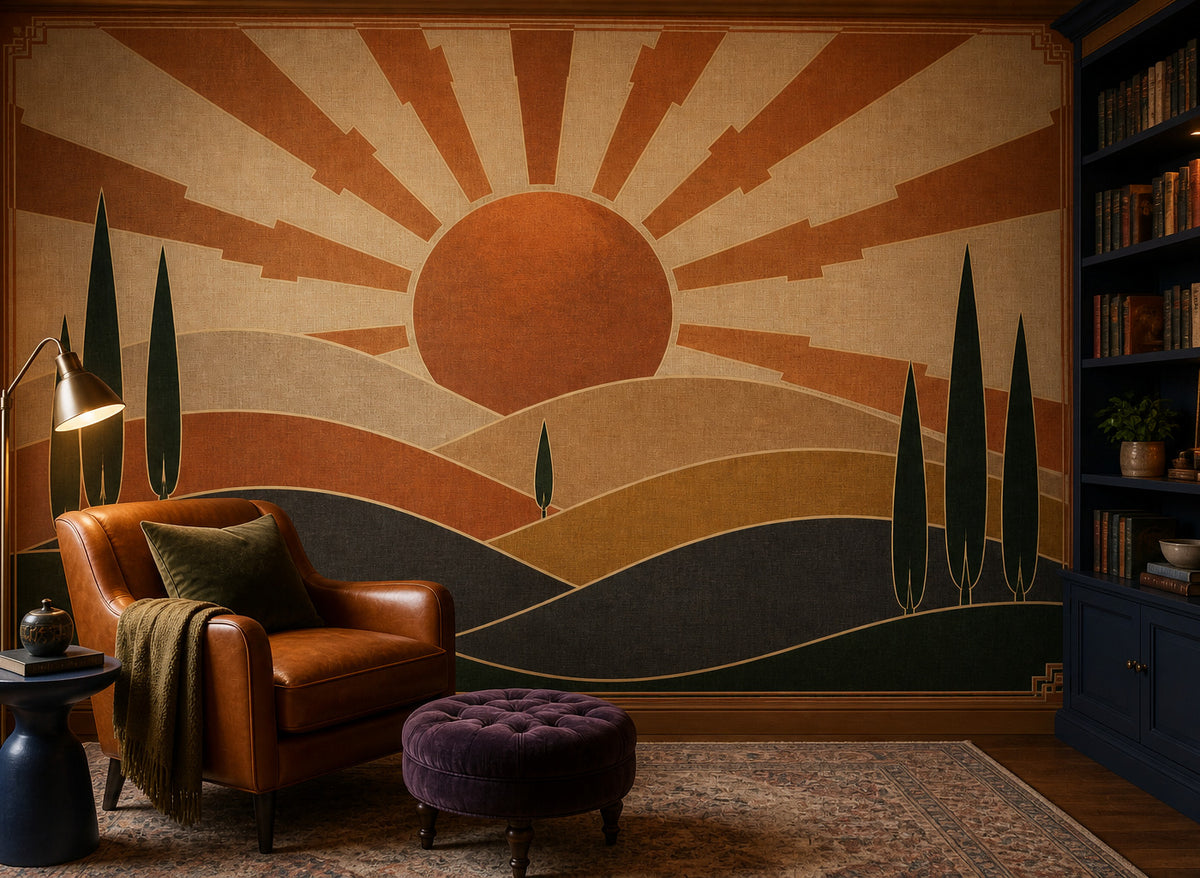 Copper Art Wallpaper Mural product view