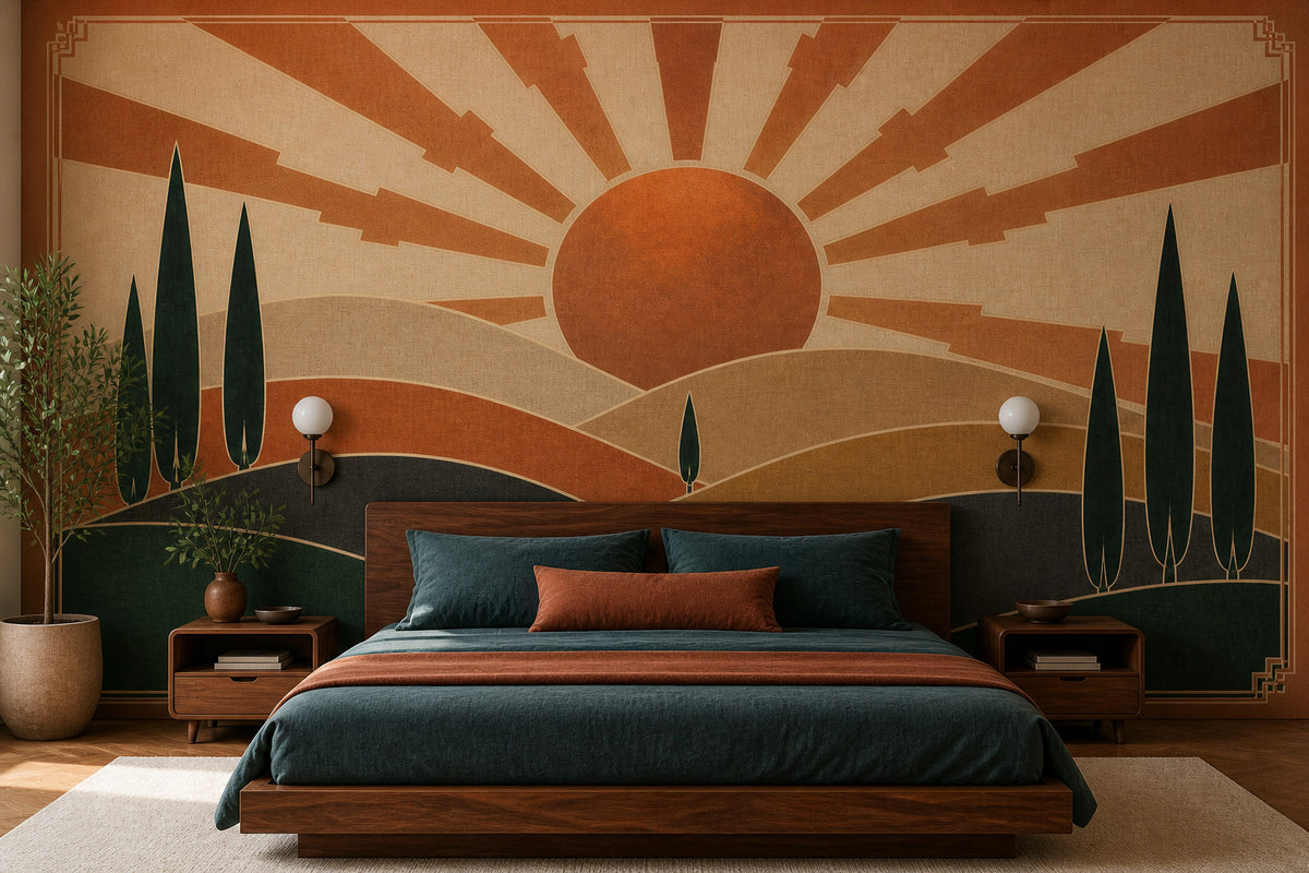 Copper Art Wallpaper Mural product view