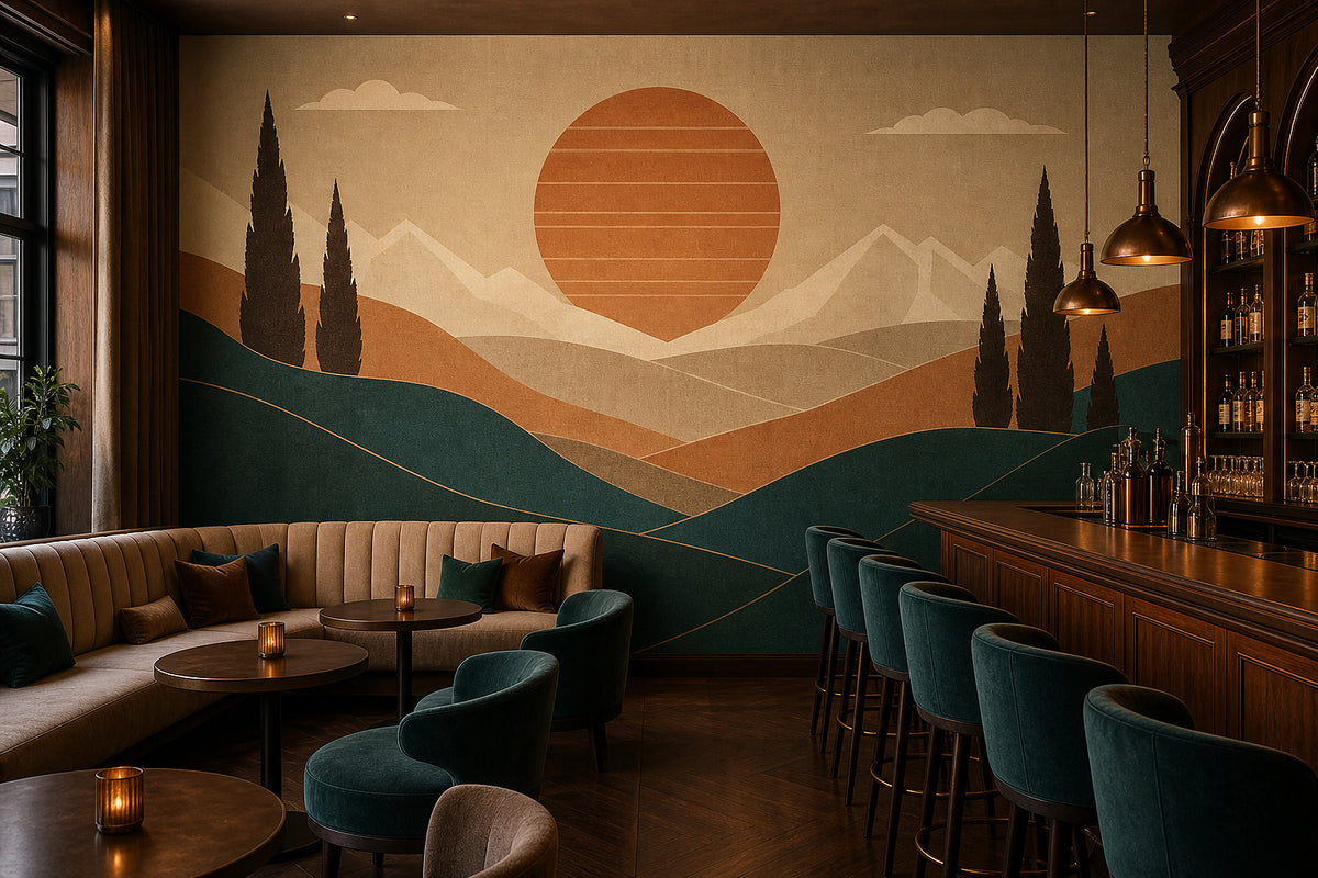 Copper Art Wallpaper Mural product view