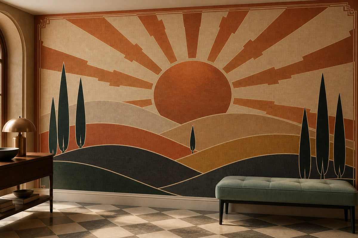Copper Art Wallpaper Mural product view