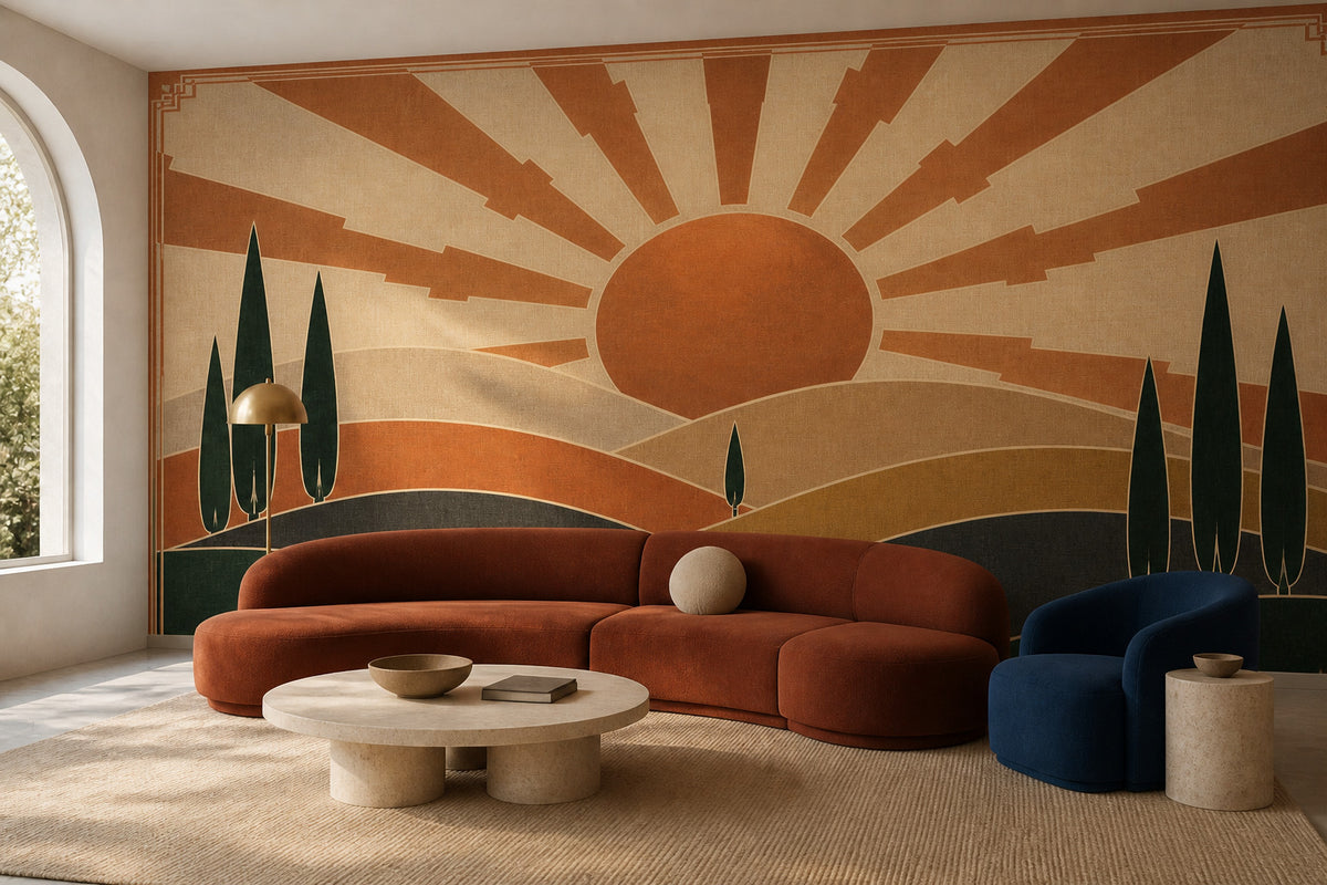 Copper Art Wallpaper Mural product view