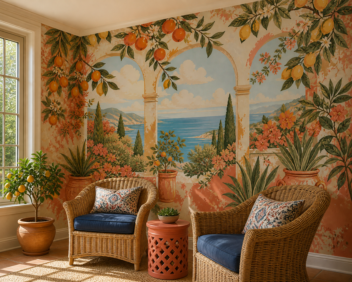 Coral Design Wallpaper Mural product view