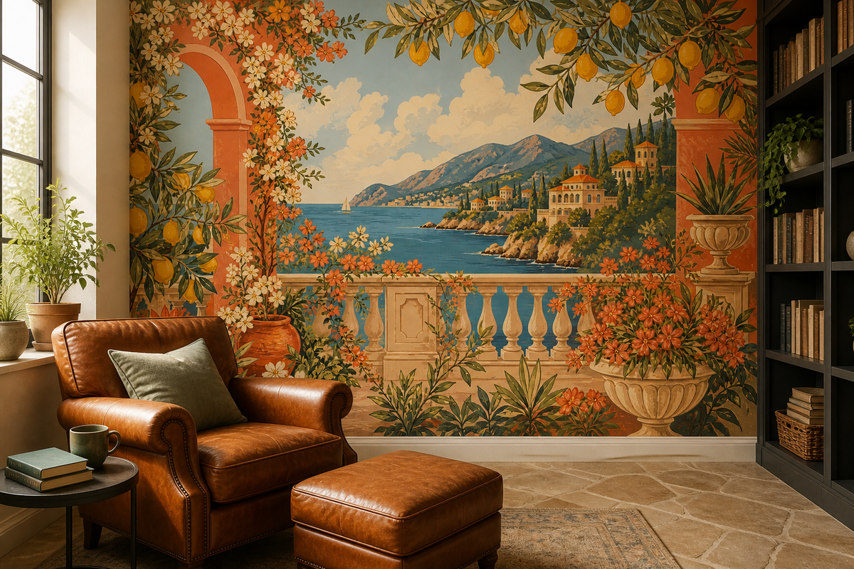 Coral Design Wallpaper Mural product view