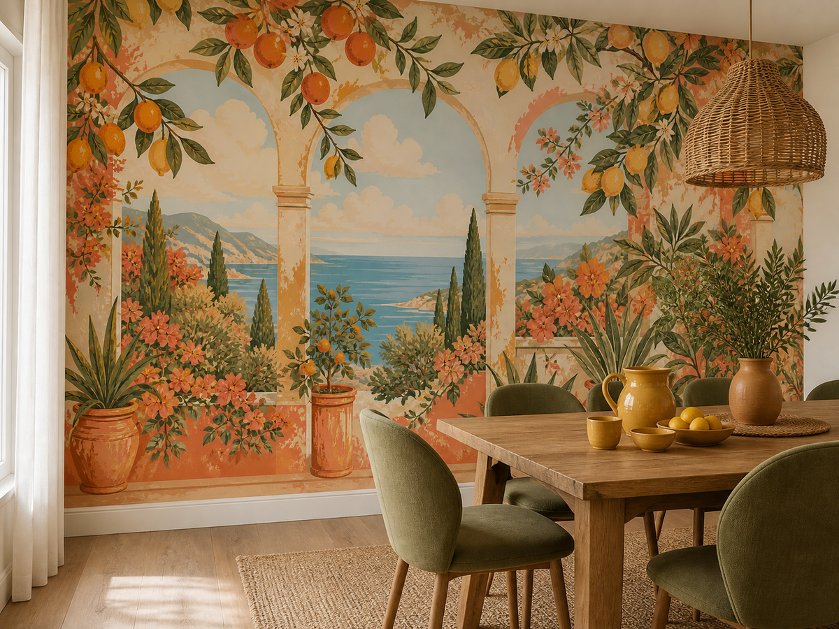 Coral Design Wallpaper Mural product view