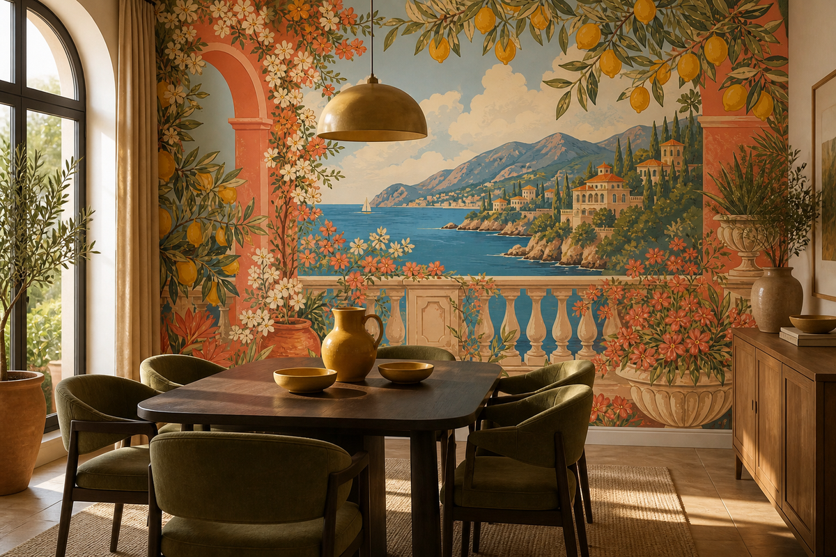 Coral Design Wallpaper Mural product view