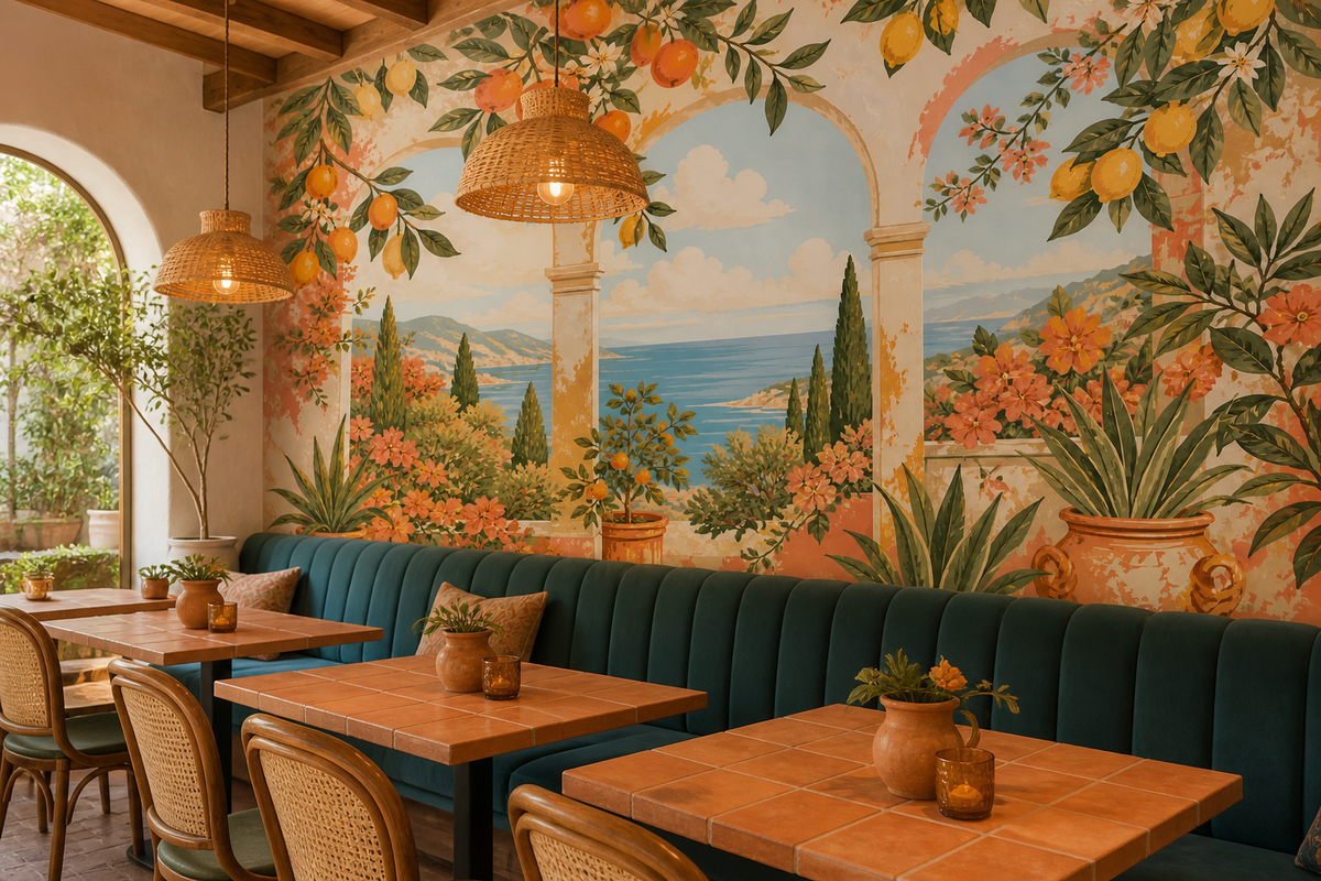 Coral Design Wallpaper Mural product view