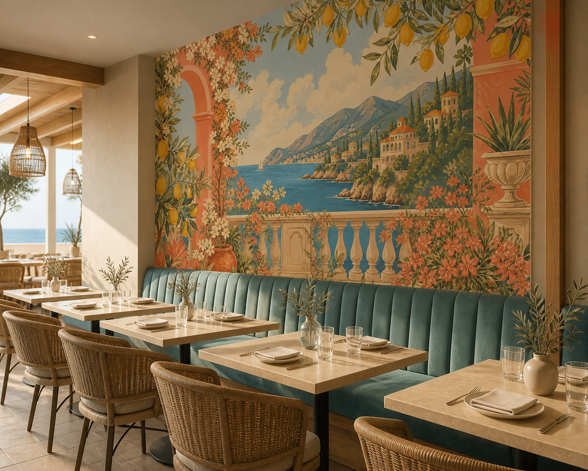 Coral Design Wallpaper Mural product view