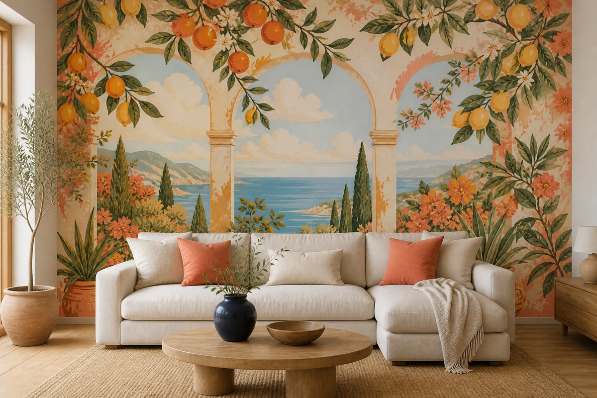 Coral Design Wallpaper Mural product view