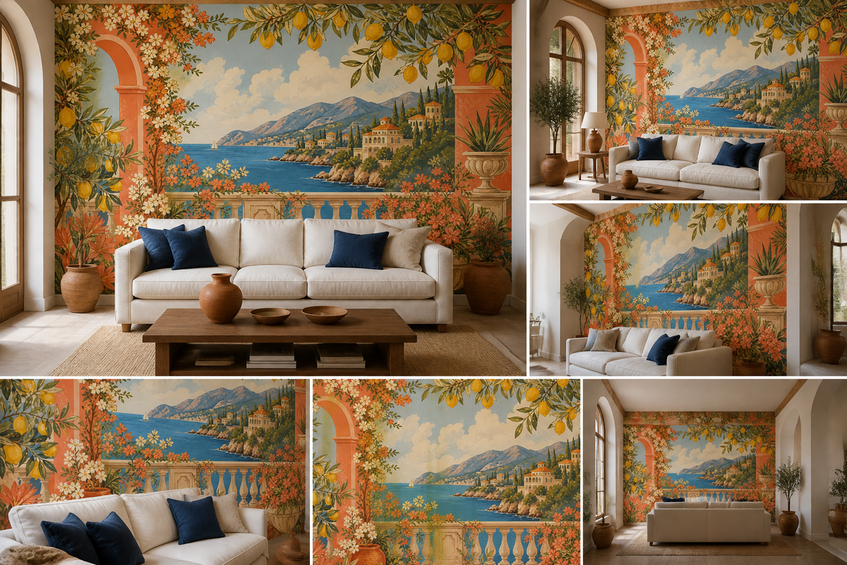 Coral Design Wallpaper Mural product view