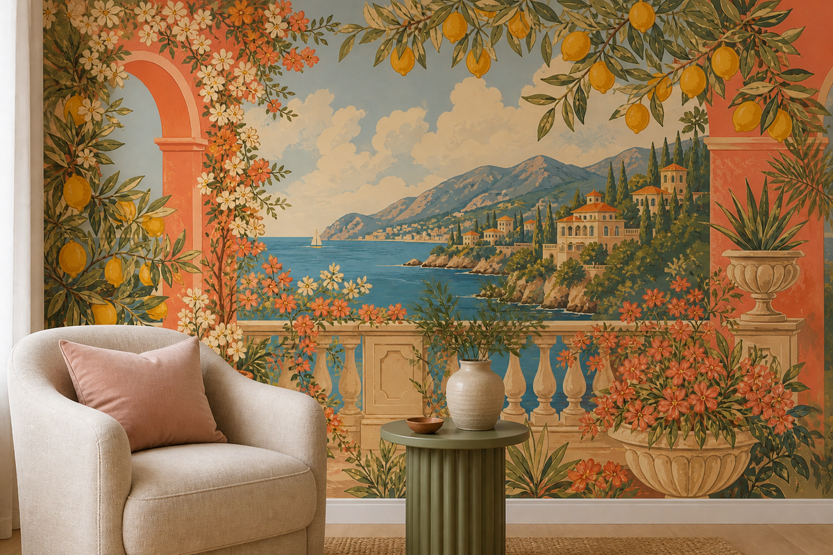 Coral Design Wallpaper Mural product view