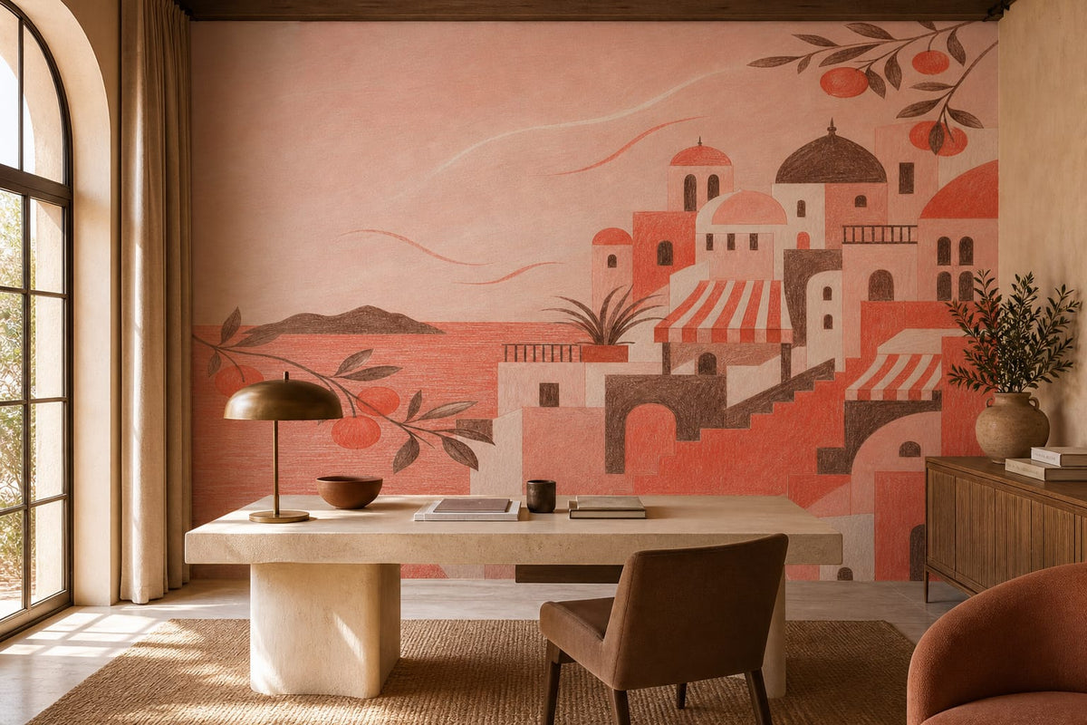 Coral Design Wallpaper Mural product view
