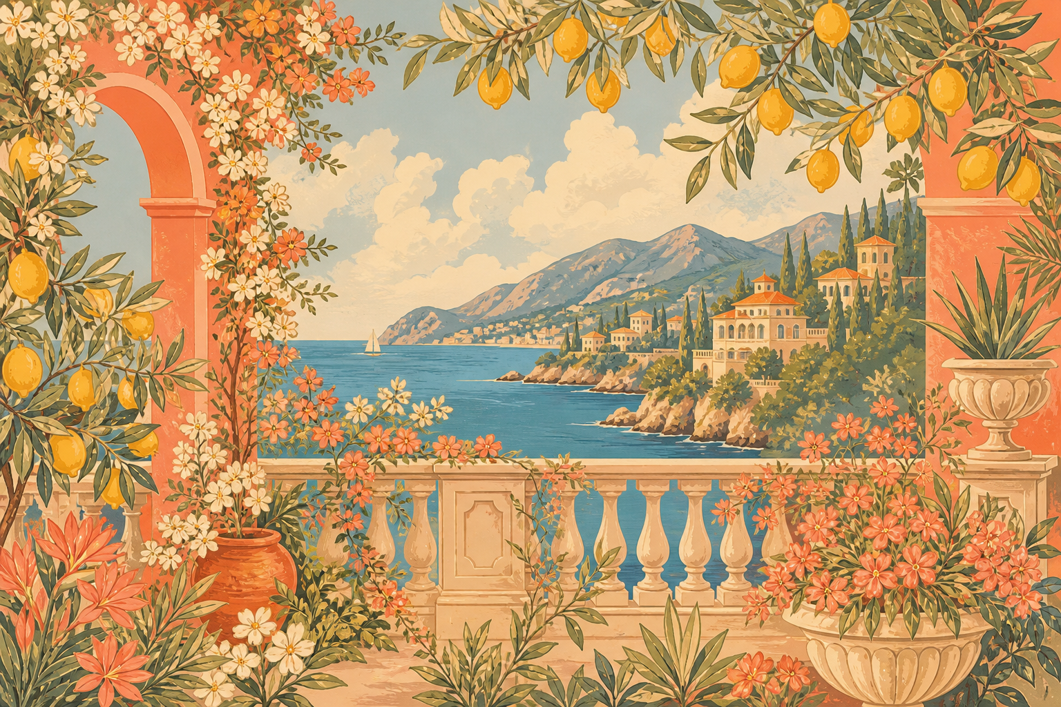 Coral Design Wallpaper Mural