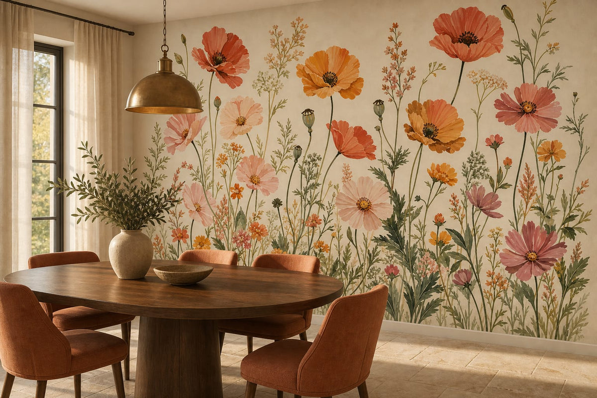 Coral Design Wallpaper Mural product view