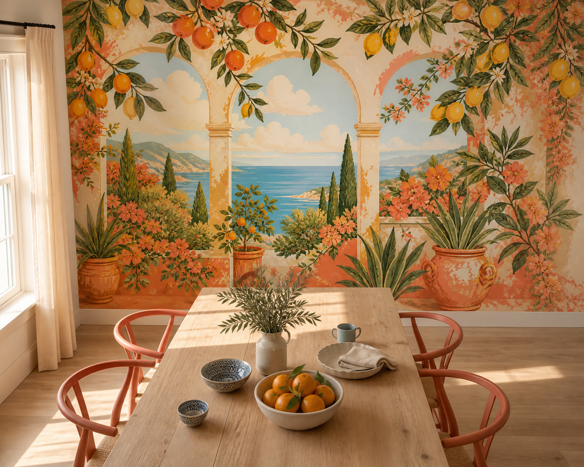 Coral Design Wallpaper Mural product view
