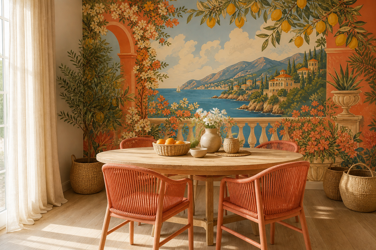 Coral Design Wallpaper Mural product view