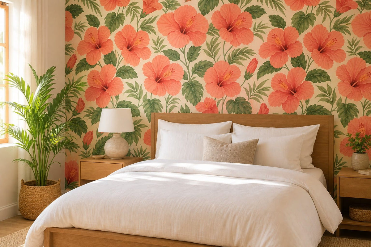 Coral Design Wallpaper Mural product view