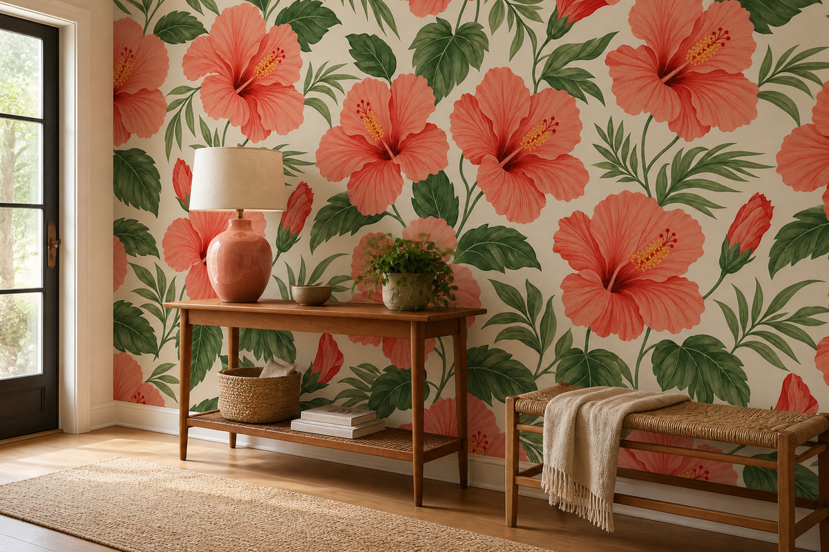 Coral Design Wallpaper Mural product view