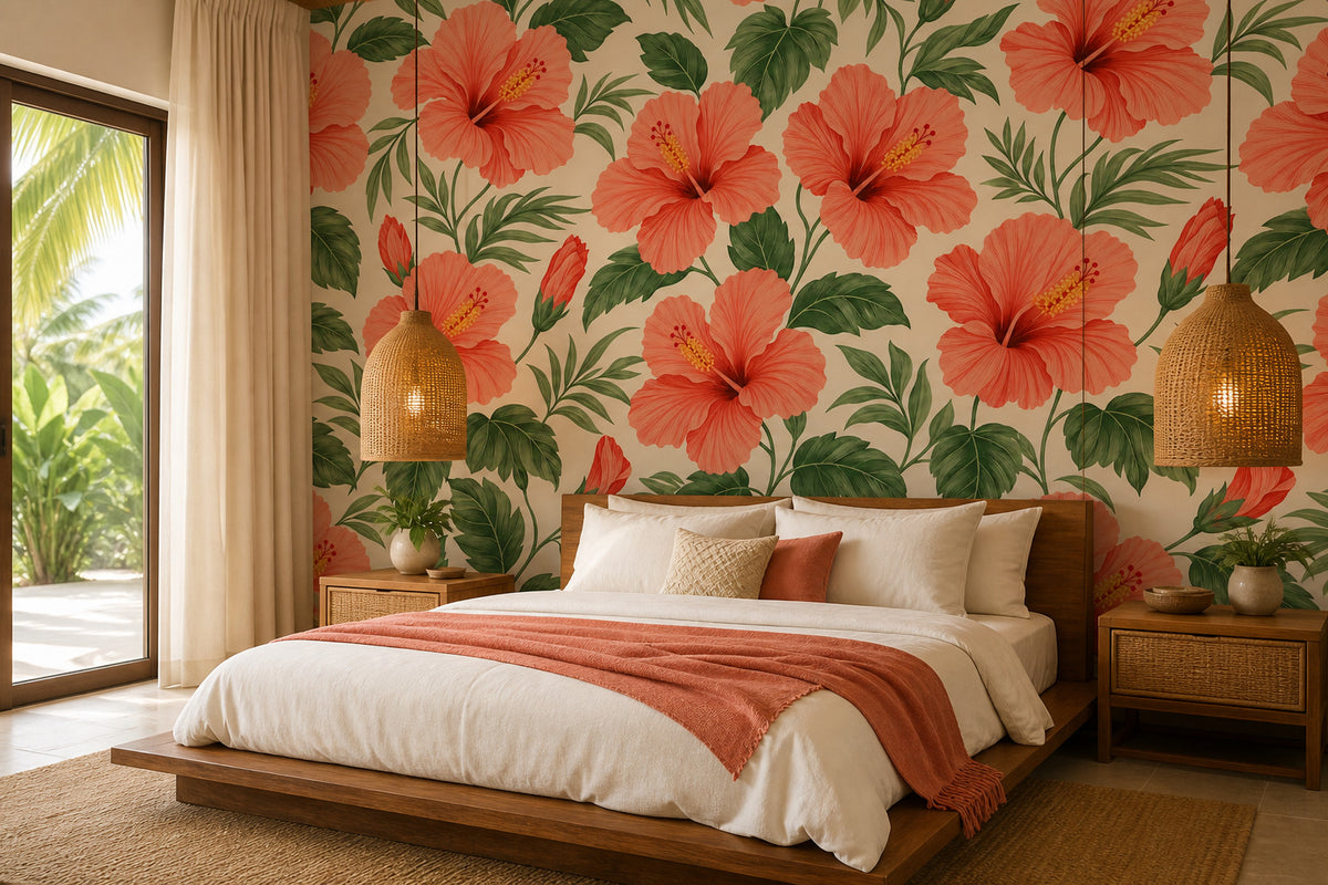 Coral Design Wallpaper Mural product view