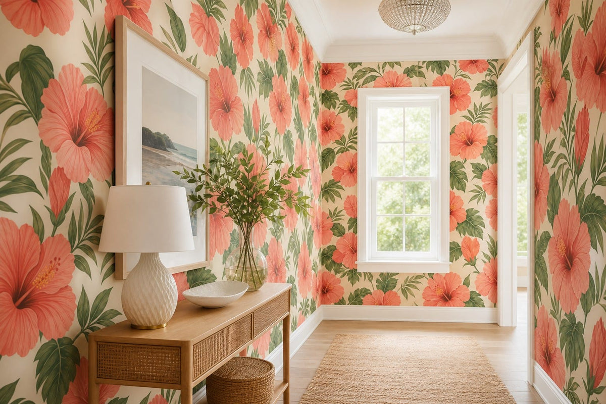 Coral Design Wallpaper Mural product view