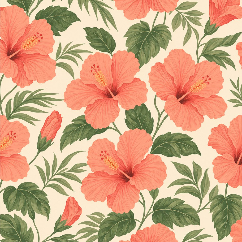 Coral Design Wallpaper Mural product view